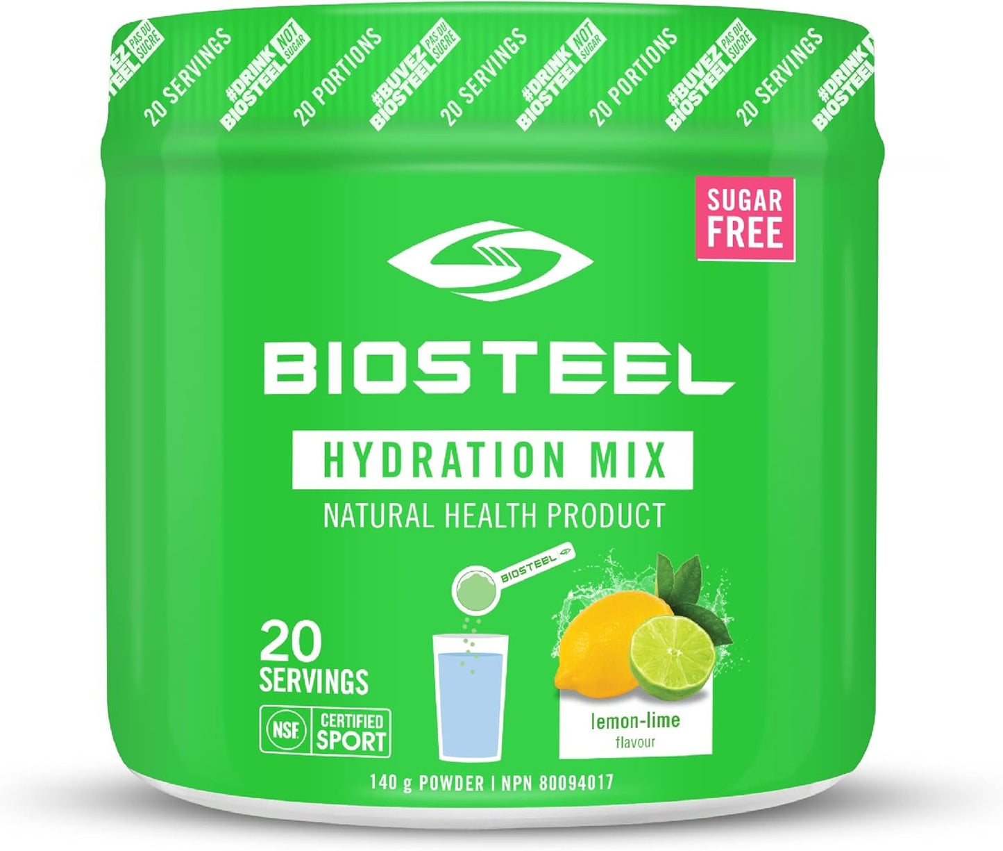 BioSteel Hydration Mix Mixed Berry + Lemon Lime Bundle (20 Servings each), Zero Sugar Hydration Drink Mixes
