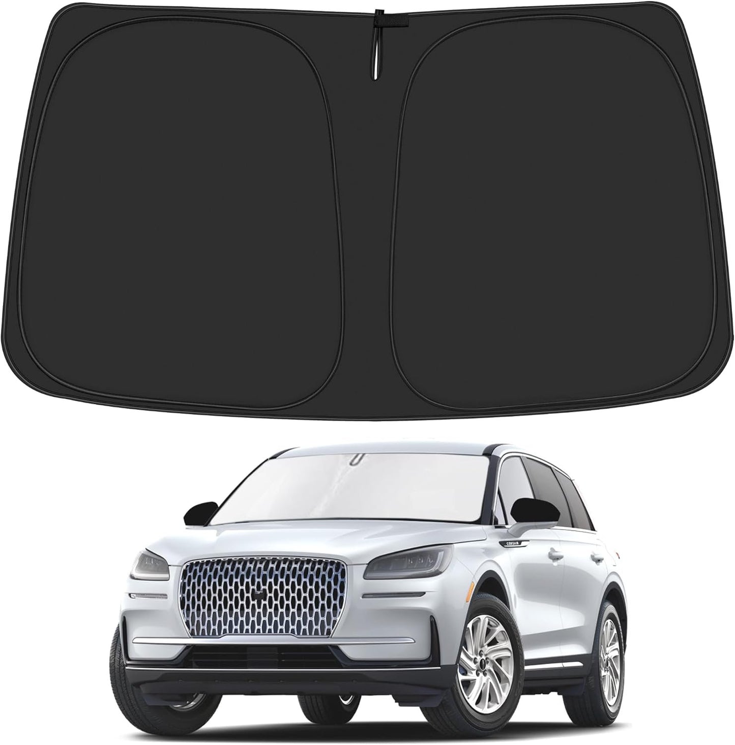 ULROLIT Windshield Sun Shade for 2020-2025 Lincoln Corsair Accessories, Foldable Window Sunshade Sun Visor Protector, Front Windshield Sunshade Sun Shield Blocks UV Rays Heat