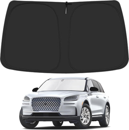 ULROLIT Windshield Sun Shade for 2020-2025 Lincoln Corsair Accessories, Foldable Window Sunshade Sun Visor Protector, Front Windshield Sunshade Sun Shield Blocks UV Rays Heat