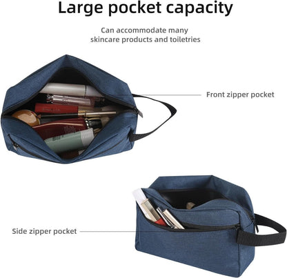Hanging Toiletry Bag Portable Travel Bag with Hanging Hook, Toiletry Organizer Wash Bag Hanging Dopp Kit Shaving Kit Water-Resistant Makeup Cosmetic Bag Organizer for Accessories, Women Men and Kids