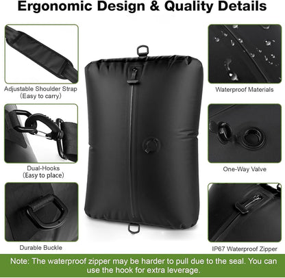 Vacuum Compression Bags,Reusable Space Saver Organizer Bags | Waterproof Travel Accessories, Space-Saving Home Organization for Swimwear Packing Seasonal Clothing Storage