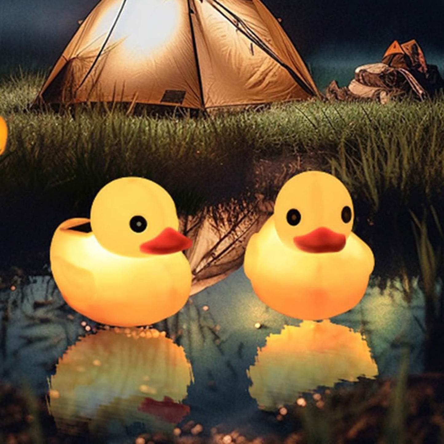 Floating Pool Lights Solar Powered – Duck Shaped Pool Light, Rechargeable Daylight Sensor | Decorative Pond Floating Light For Parties, Backyard Ambience Booster, Solar Duck Ornament, Patio Water Glow