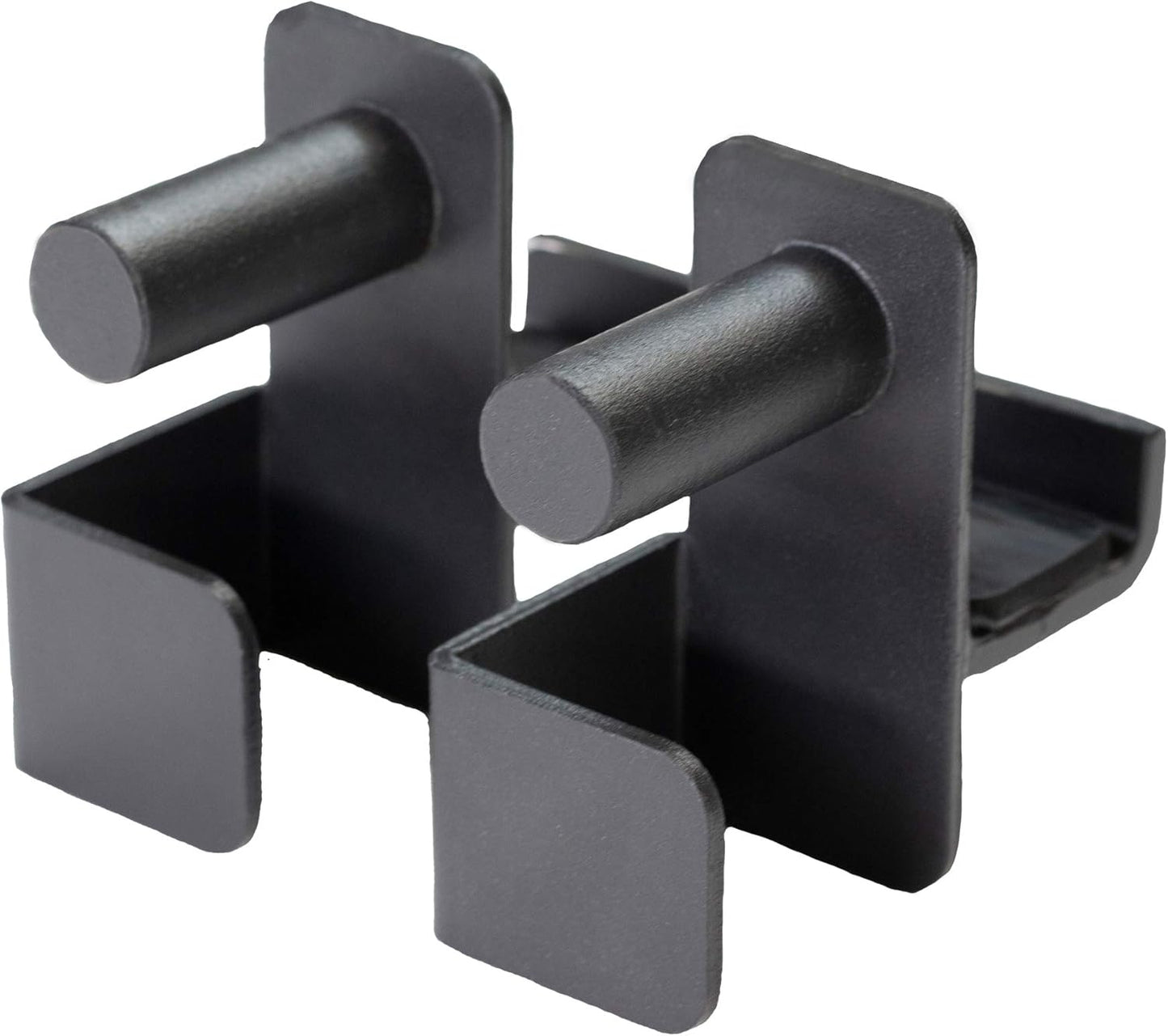 Fitness Reality 2816 Steel J-Hooks for Squat Rack Power Cage - Designed to Hold Weight Lifting Bars for Squats, Bench Presses, and More - Home Gym Accessories - 800 Lb. Capacity for 2 Hooks,Black