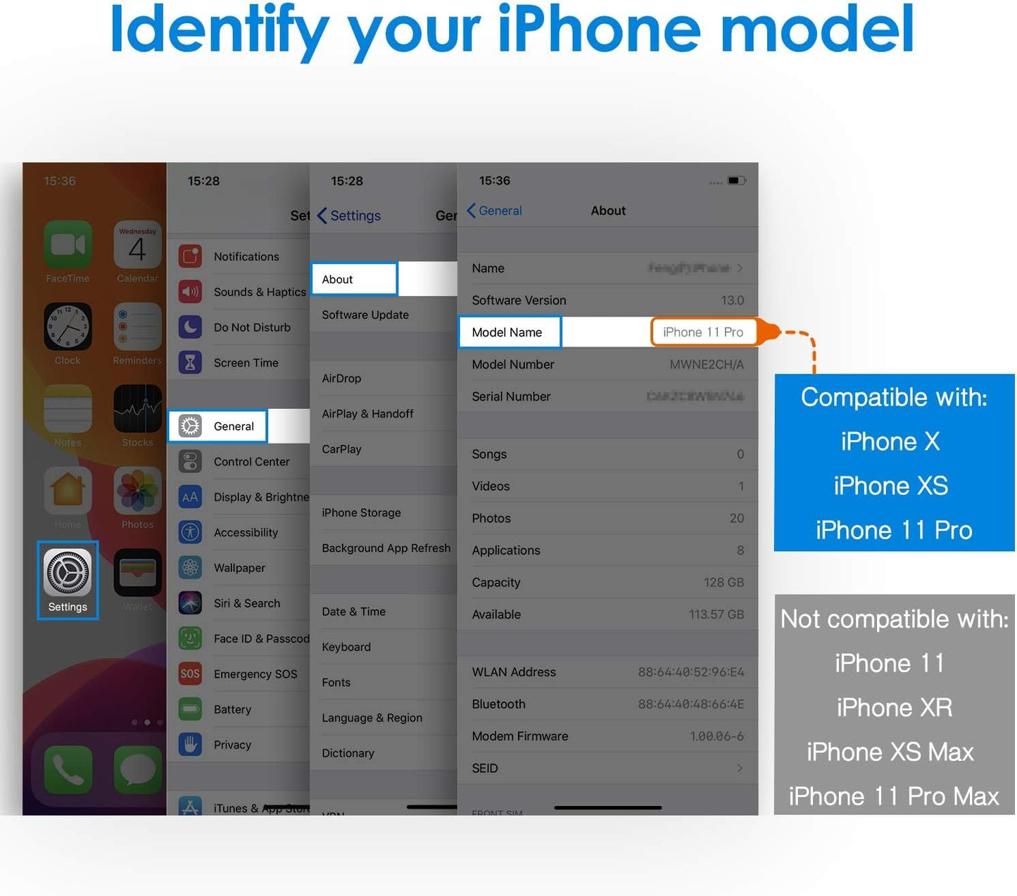JETech Screen Protector for iPhone 11 Pro, iPhone Xs and iPhone X 5.8-Inch, Tempered Glass Film, 2-Pack