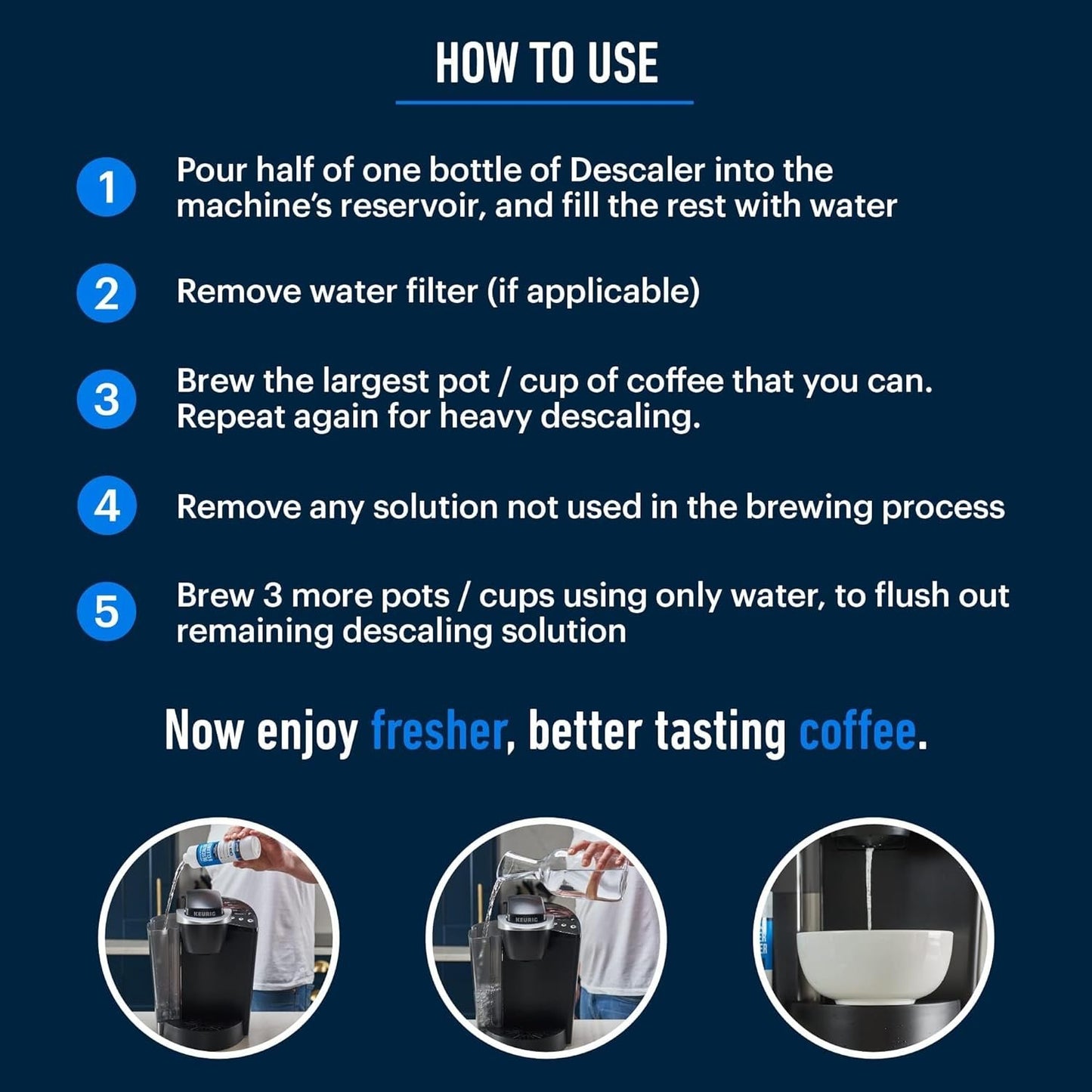 Essential Values Universal Descaler for Espresso and Keurig Coffee Machines, 2 Pack