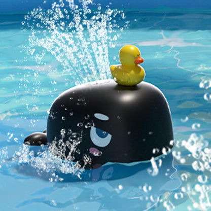 Whale Water Spray Toy, Fun Electric Toys, Interactive Bathtub Supplies Toddler Kids, Outdoor Water Play for Easter Swimming Friends Family Time, Battery Operated, 9.5x10x6.5cm