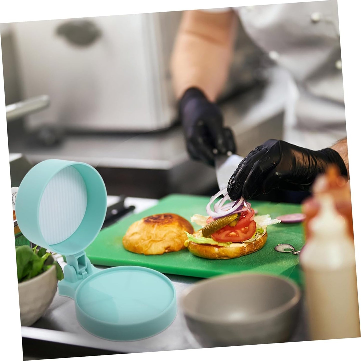 CHICAMPERA Reusable Burger Patty Maker Essential Kitchen Tool for Homemade Burgers Pancakes More Multipurpose Food Mold for Prep for Home Cooking and Family Meals