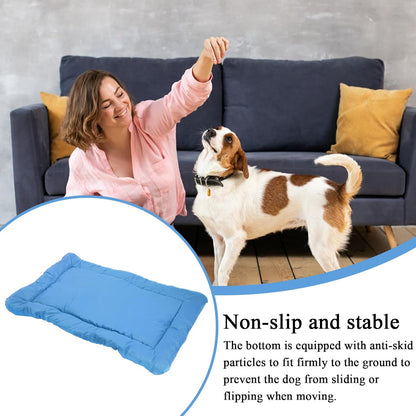 Outdoor Dog Bed, Portable Travel Mat, Roll-Up Pet Cushion, 35.43x23.62x1.18 inches, Waterproof Washable, Camping Gear, Small Medium Large Breeds, Indoor Outdoor
