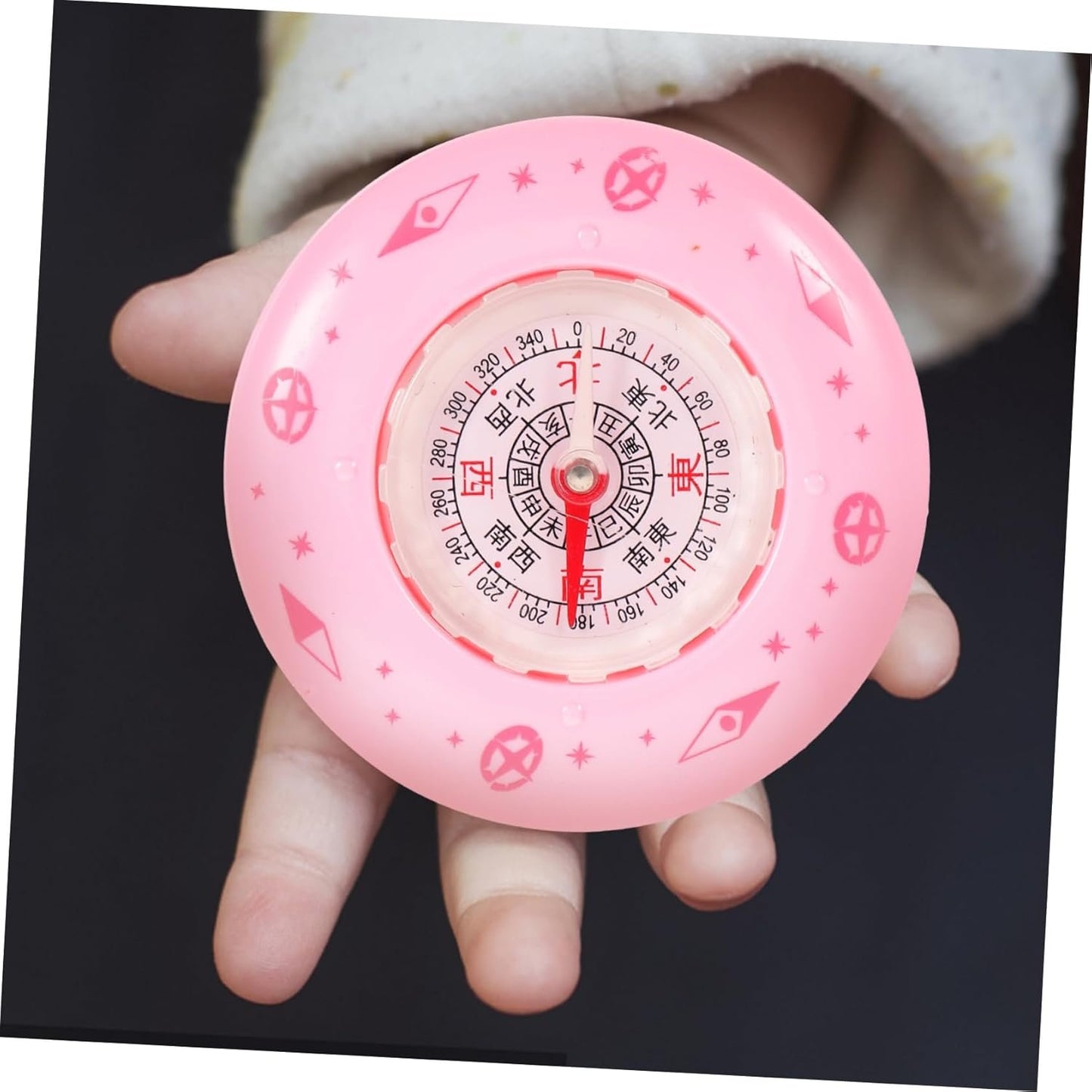 OHPHCALL Outdoor Adventure Companion Compact Mini Compass Plastic Metal Student Hiker's Tool Random Color