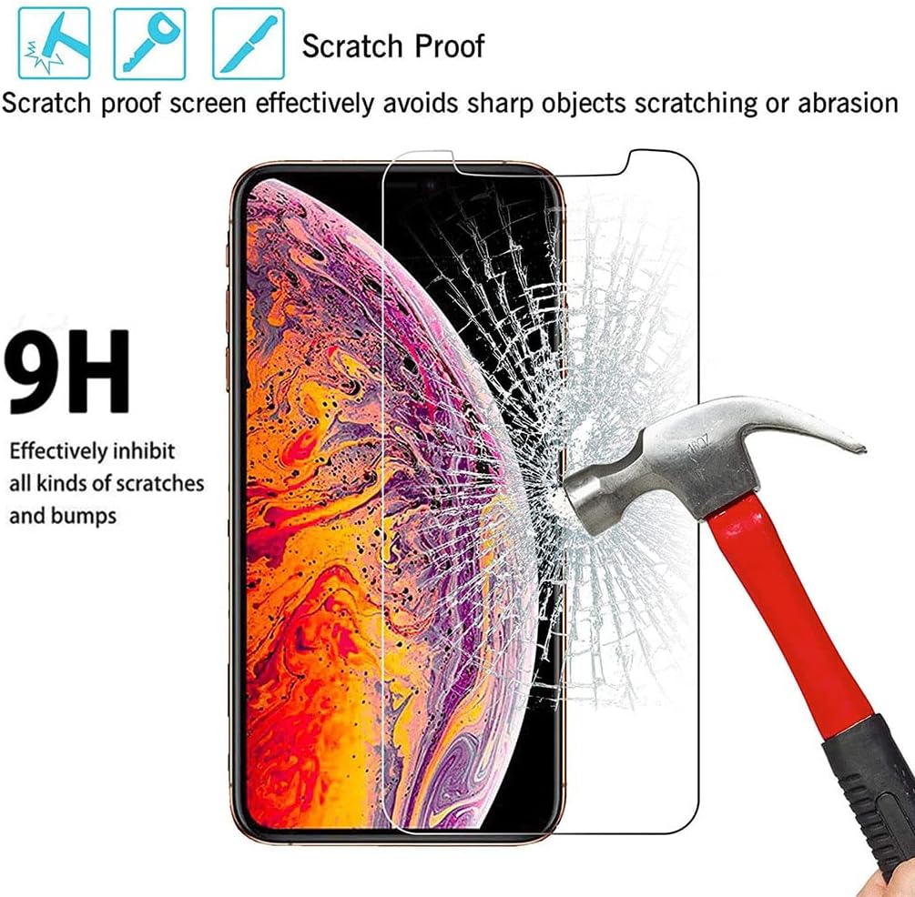 FZZSZS Case for ZTE Optus X Pro 5G (6.52") + Screen Protector Tempered Glass,Soft Gel TPU Silicone Protection Cover with Red Kickstand 360 Ring Holder Black Phone Case