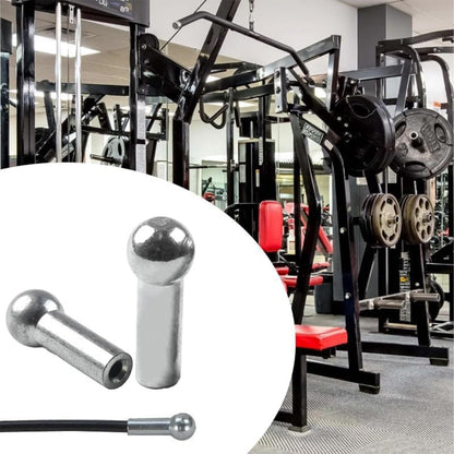 WEZCHUGHAOL 5 Pcs Gym Machine Accessories for 6mm Wire Rope Cable Ball Stopper Interface Port Components, Fitness Equipment Wire Rope Port Joint Replacement Parts for Home Gym Machine Use