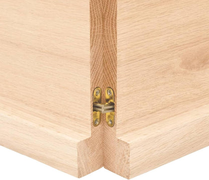 Solid Wood Tabletop 120 x 40 cm, Unfinished Live Edge, Versatile Kitchen Center Table, Dining Table Replacement, Desk Surface, Perfect for Home and Office Use