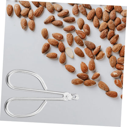 PartyKindom Clip di pinoli Macadamia Apri Pesante Utensili Cucina Utensili per Cucina Gadget Cucina Strumento per pinoli Resistente all'Usura Accessorio per la casa Acciaio Inossidabile