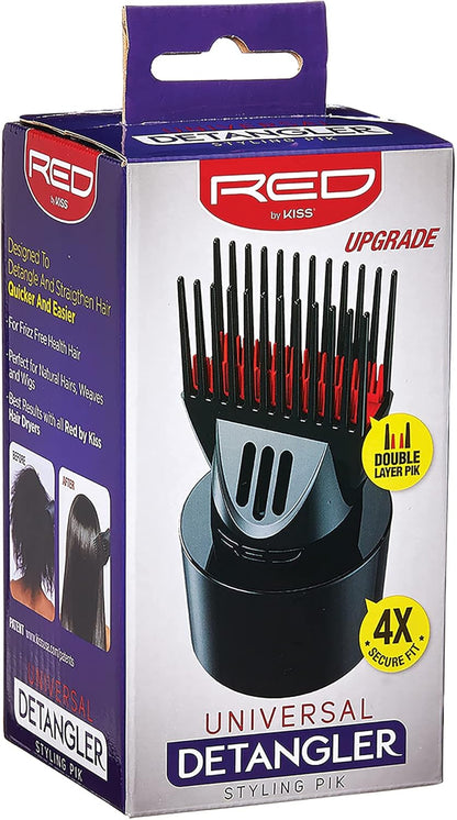 Red by Kiss Universal Detangling Blow Dryer Hair Styling Pik – Compatible with all Hair Dryers