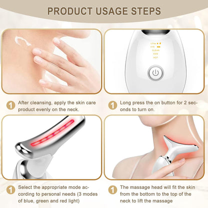 CooBES Electric Facial Massager, Fade Wrinkles Skin Tightening, Personal Beauty Massage Heating Device and Skin Care, Fashion Piece