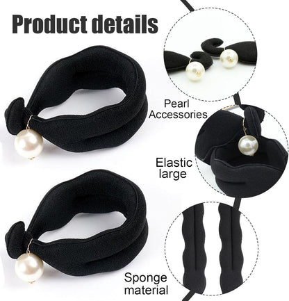 DHWEKU Set of 3 Quick Bun Maker for Braiding and Curling Hair, Magic Donuts for Quick and Easy Harvesting - Ideal for Any Occasion!