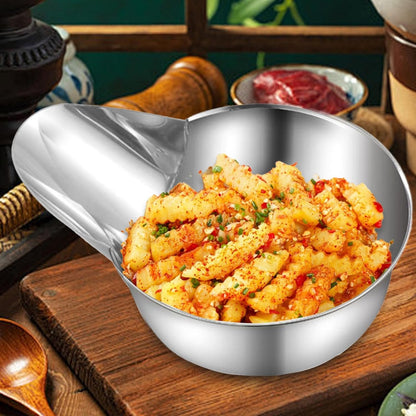 Fried Food Serving Scoop - Meal Prep Utensil, Metal Dinnerware Aid | Multipurpose Sauce Saucer, Inclined Veneer Tool With Work Kitchen , Disp