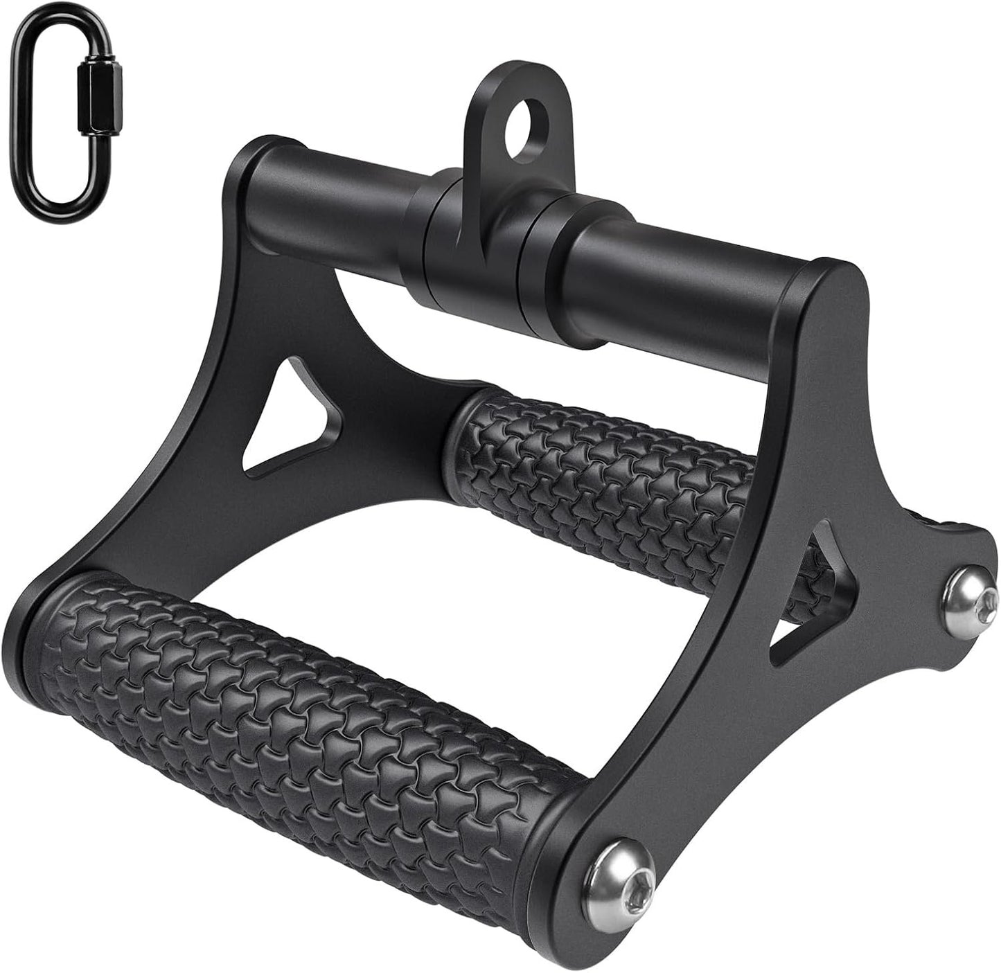 Kipika D Handle Cable Attachment, Heavy Duty Double D Handle, Cable Machine Handles, Heavy Duty D-Handle with Non-Slip Comfort Soft Grip, Gym Handles for Cables, V Bar Cable Attachment