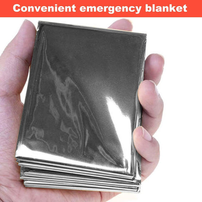 Emergency Rescue Blanket Thermal Blanket Set of 6-210x160cm Space Blanket Gift Camping Blanket, Ideal for Outdoors, Hiking, Survival, Escape, Marathon or First Aid