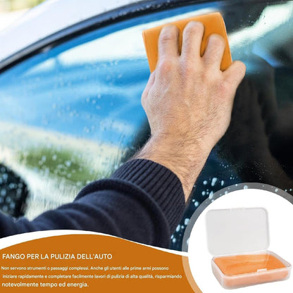 Clay Bar Scratch Remover, Car Decontamination Mud Cleaner, No-Scratch Auto Detailing Tool for Efficient Cleaning of Glass and Vehicle Body Surfaces, PP Material, 3.94x2.75x1.18in