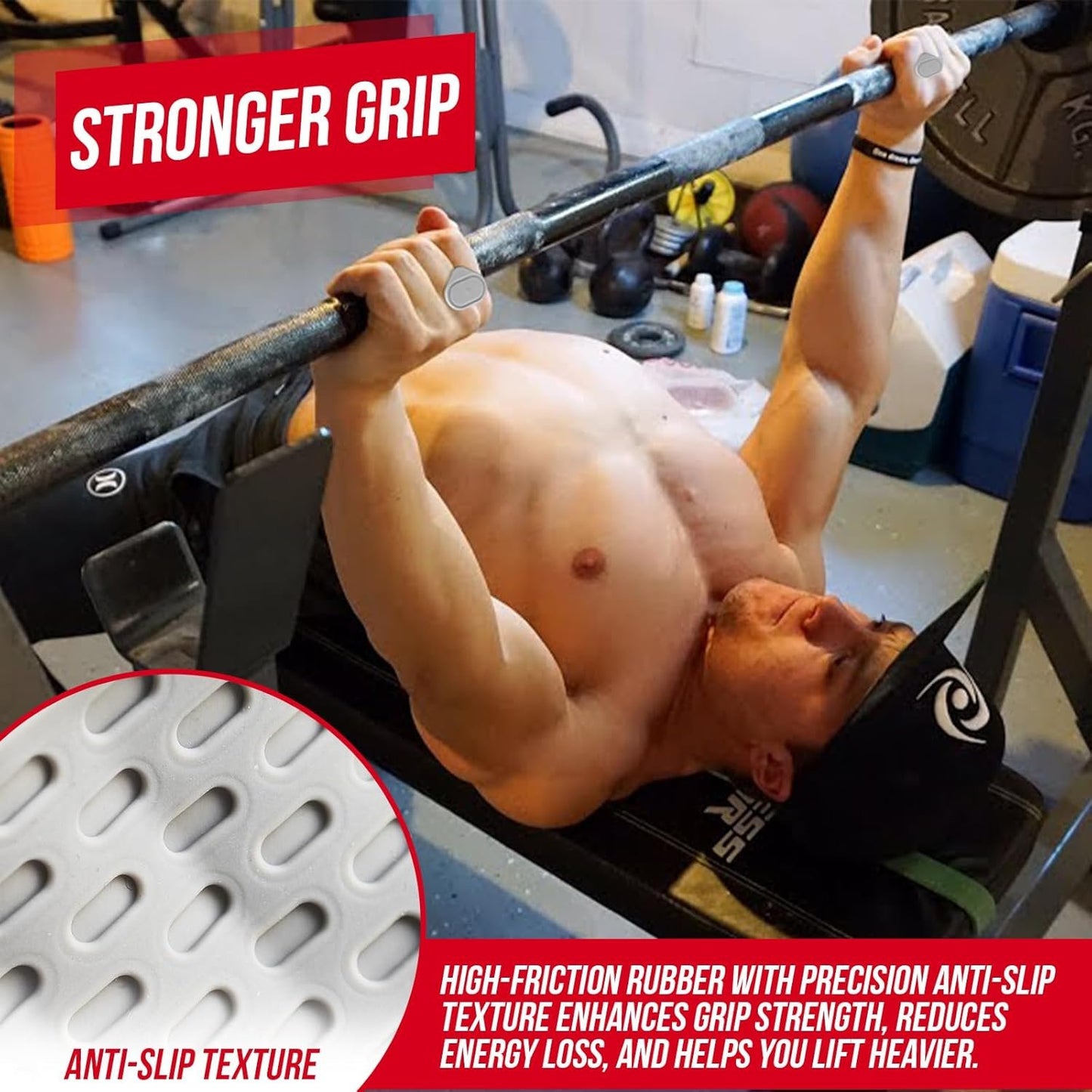 Gym Grip For Men Women, Gym Hand Grips, Anti Slip Workout Grips, Gym Gloves Mens Training And Exercise For Weight Lifting Pull Ups Deadlifts, Hand Palm Protector Accessories