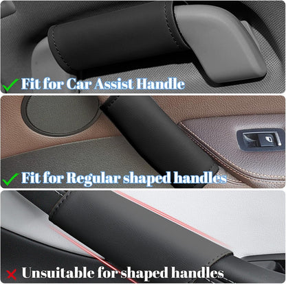 4PCS Car Grab Handle Cover, Universal Car Interior Door Handle Protector Door Pull Handle Protector Car Inner Accessories for SUV Truck