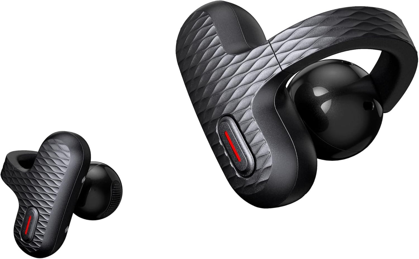 Amazfit Up Bluetooth Headphones, Open Ear Wireless Earbuds with Easy Touch, IPX4 Water Resistant Earphone, AI Noise Reduction, Earphones Compatible with Android & iPhone