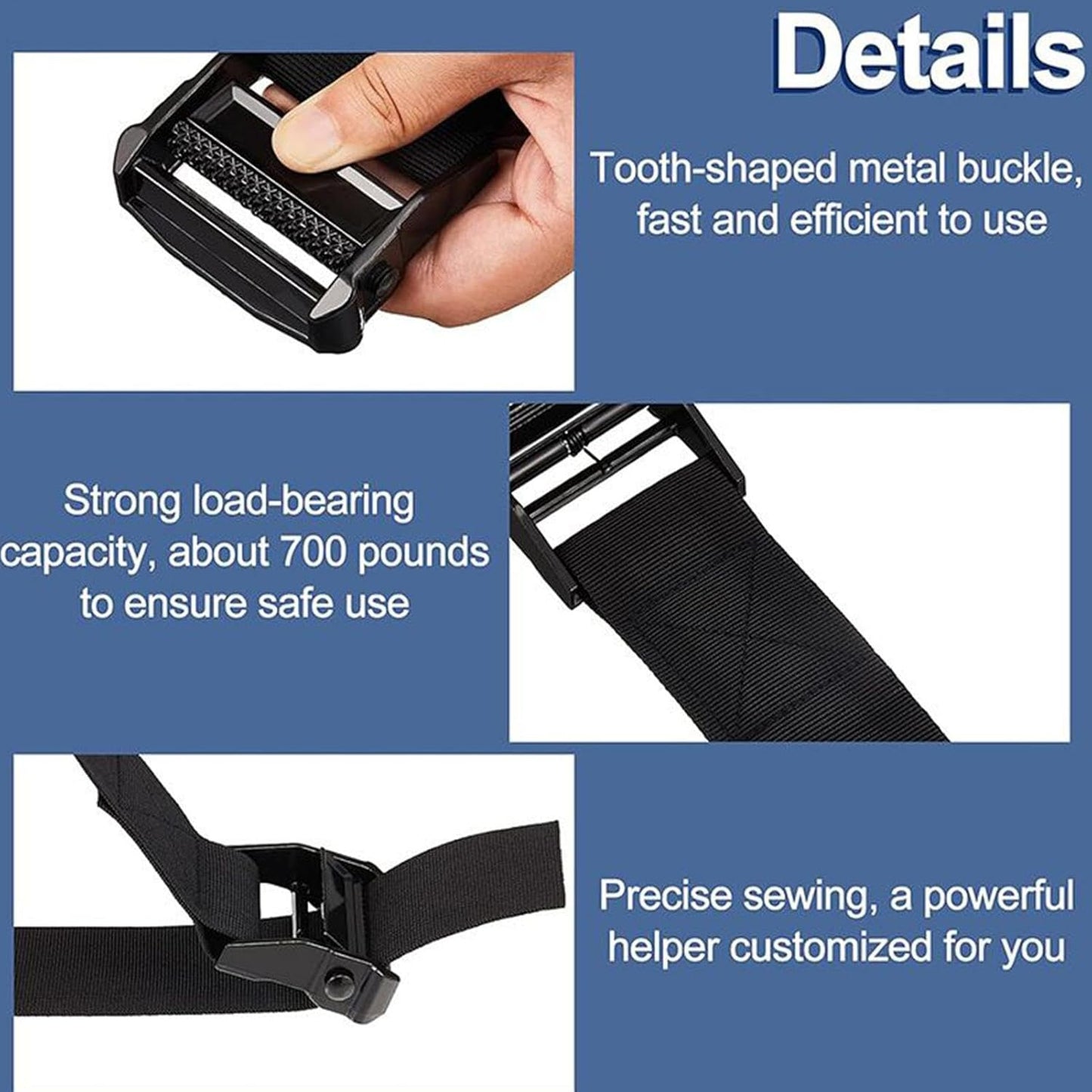 Hamstring Curl Strap - Adjustable Leg Bands | Resistance Band | Workout Equipment, Home Gym Accessories For Strength Training & Injury Prevention - 200x5cm