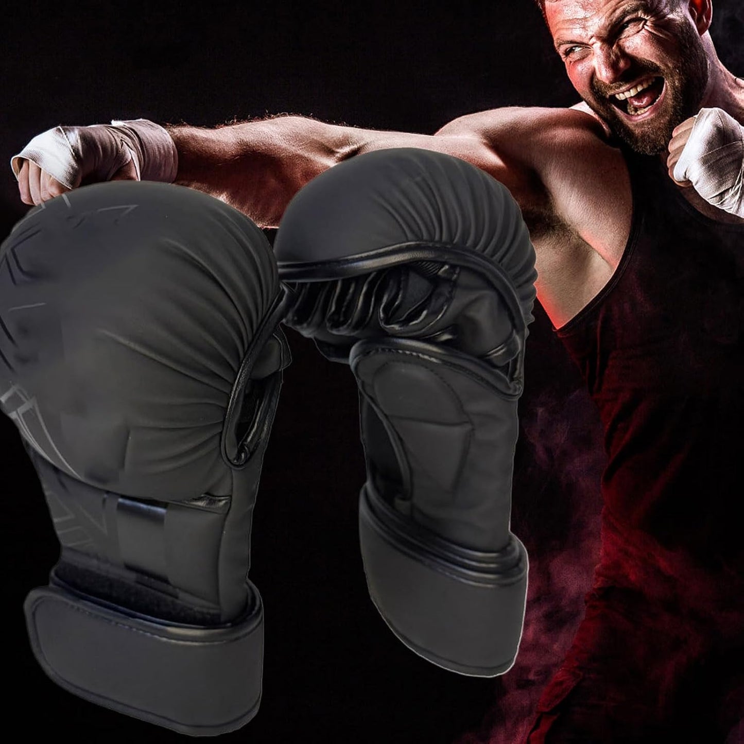 Boxing Glove Gear, Kickboxing Training Gloves, 8,66 x 4,72 in Professional Punch Mitts, Adjustable Wrist Strap, High Density Padding for Gym Workouts, Indoor, Outdoor, Striking