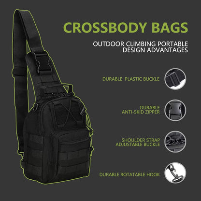Outdoor Tactical Sport Bag Sling Shoulder Portable Cycling Camping Fishing Backpack
