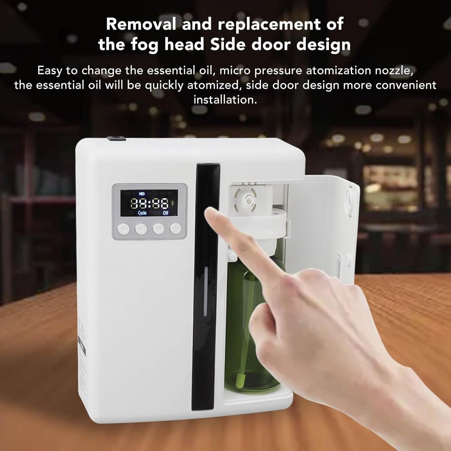 Smart Scent Air Machine, Essential Oil Diffuser, 300m³ Intelligent Aromatherapy Machine with Remote Control, Air Aromatherapy Diffuser with Timer, for Yoga, Home, Office