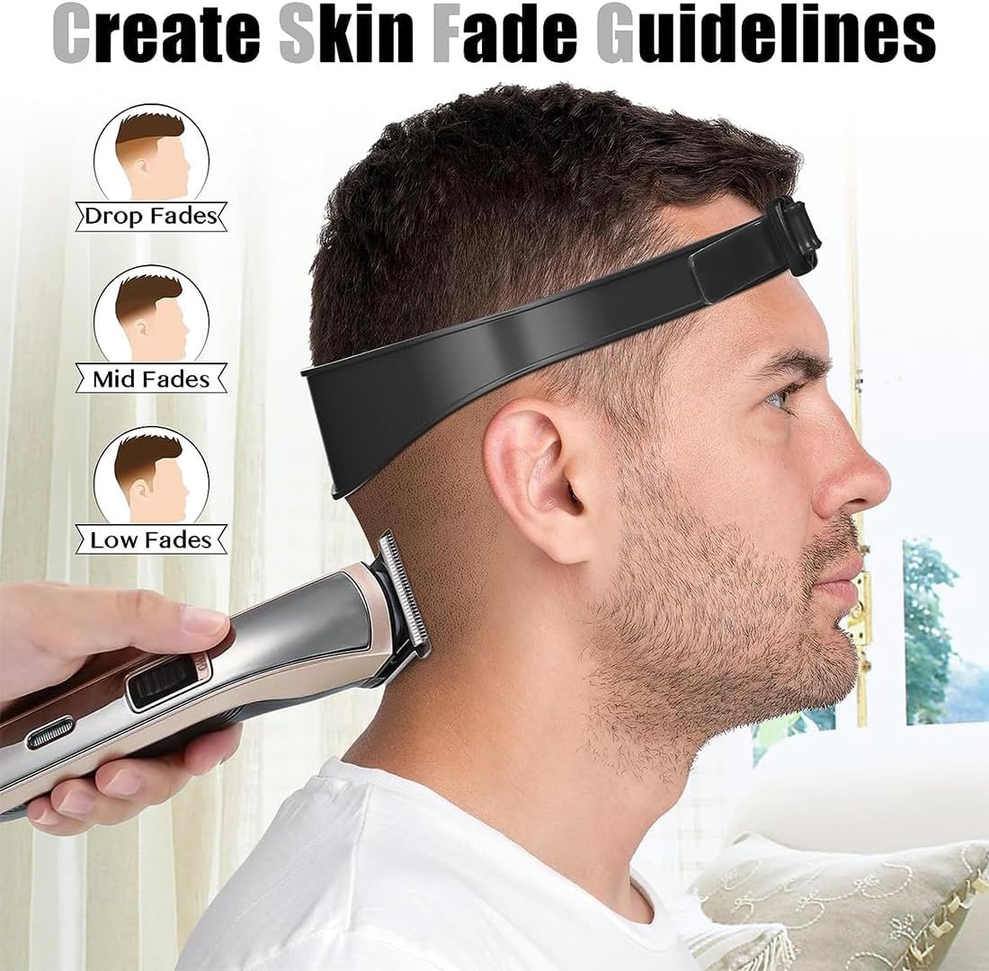 KSJEHW Neck Shaving Template Hair Cutting Guide Silicone Curved Silicone Hair Cutting Model for Household Hair