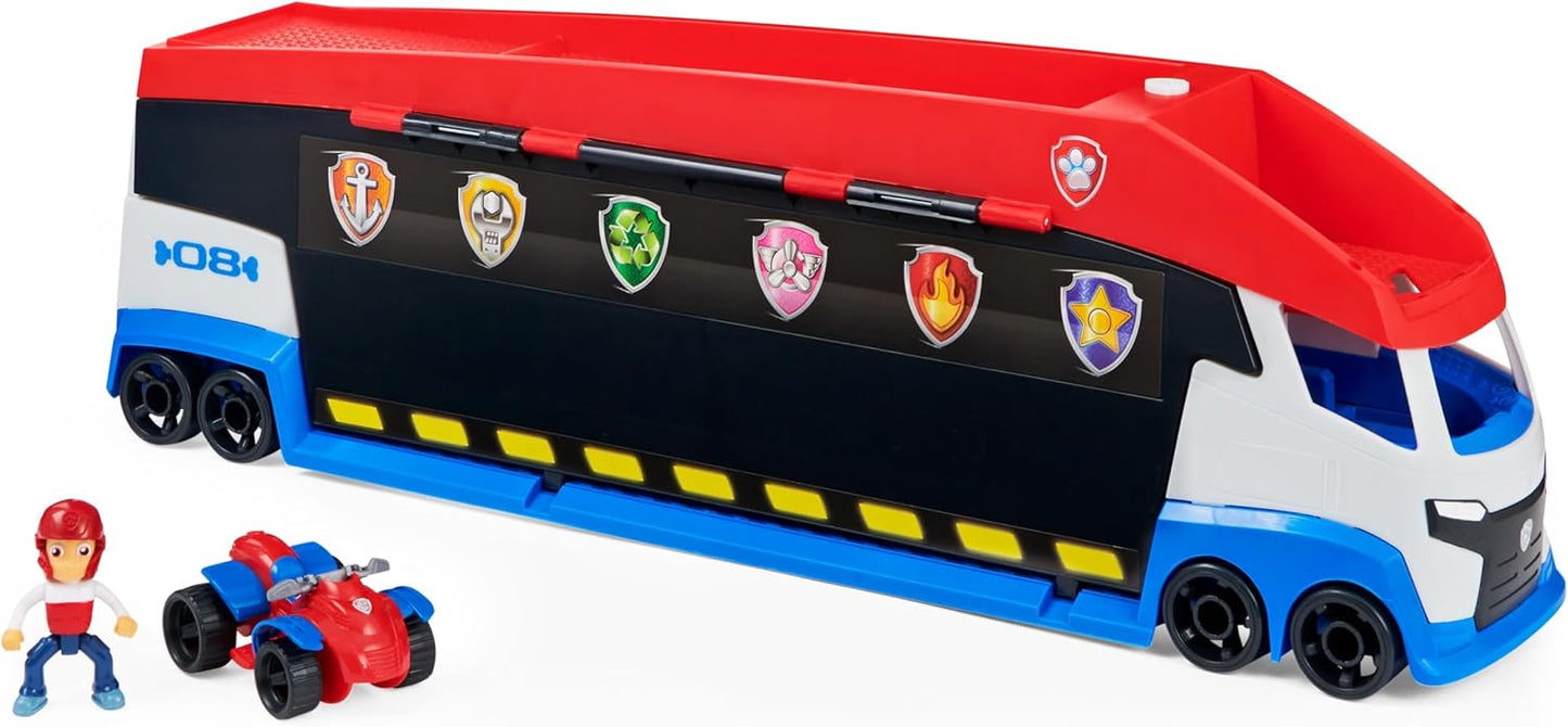 PAW Patrol, Transforming PAW Patroller with Dual Vehicle Launchers, Ryder Action Figure and ATV Toy Car, Kids Toys for Ages 3 and up