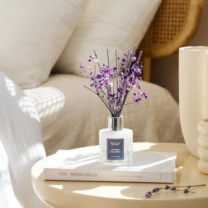 AirkeepReed Diffuser Set/Lavender Eucalyptus/6.76 fl oz(200ml)/1 Pack/Home & Office Decor Aromatherapy Diffuser Oil Gift Set