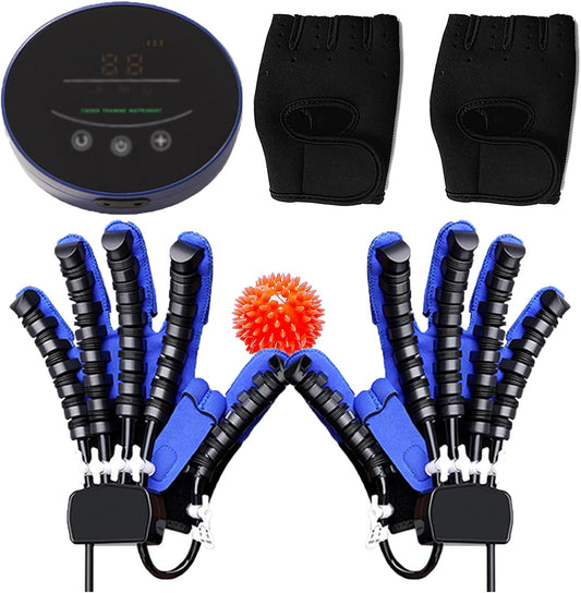 XGXHIN Guanto per Robot Riabilitativo, Dispositivo per Riabilitazione della Mano, per Esercizi per Mano per Emiplegia da Ictus Recupero della Funzione della Mano Allenatore per Dita