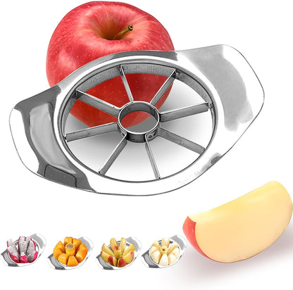 Fruit Cutter apple slicer 8 slices,Anti-Slip Handle Easy to Use,8-Blade apple corer,Time-Saving,Stainless Steel Cutter and Divider For apple Tomato Orange Pear Pineapple,kitchen gadgets Tool