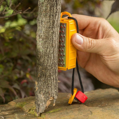 Kulywon MagnesiumFire StarterWaterproof Backcountry Camping Hiking Hunting Backpacking Outdoor SurvivalFire Striker Kit PackPal TinderMaker Rechargeable Lamp Camping (Yellow, One Size)