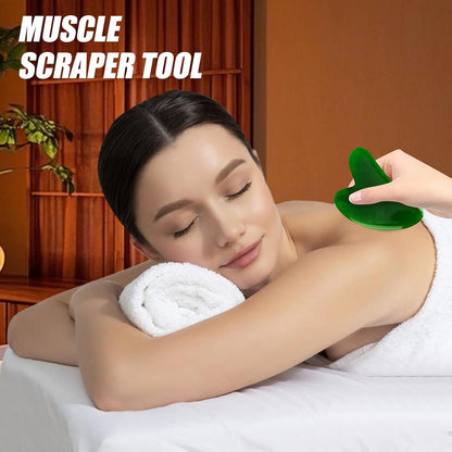 Body Massage Tool - Resin Hollow Design Muscle Scraper - Portable Physical Massage Tools for Body Enhanced Recovery Discomfort Relief