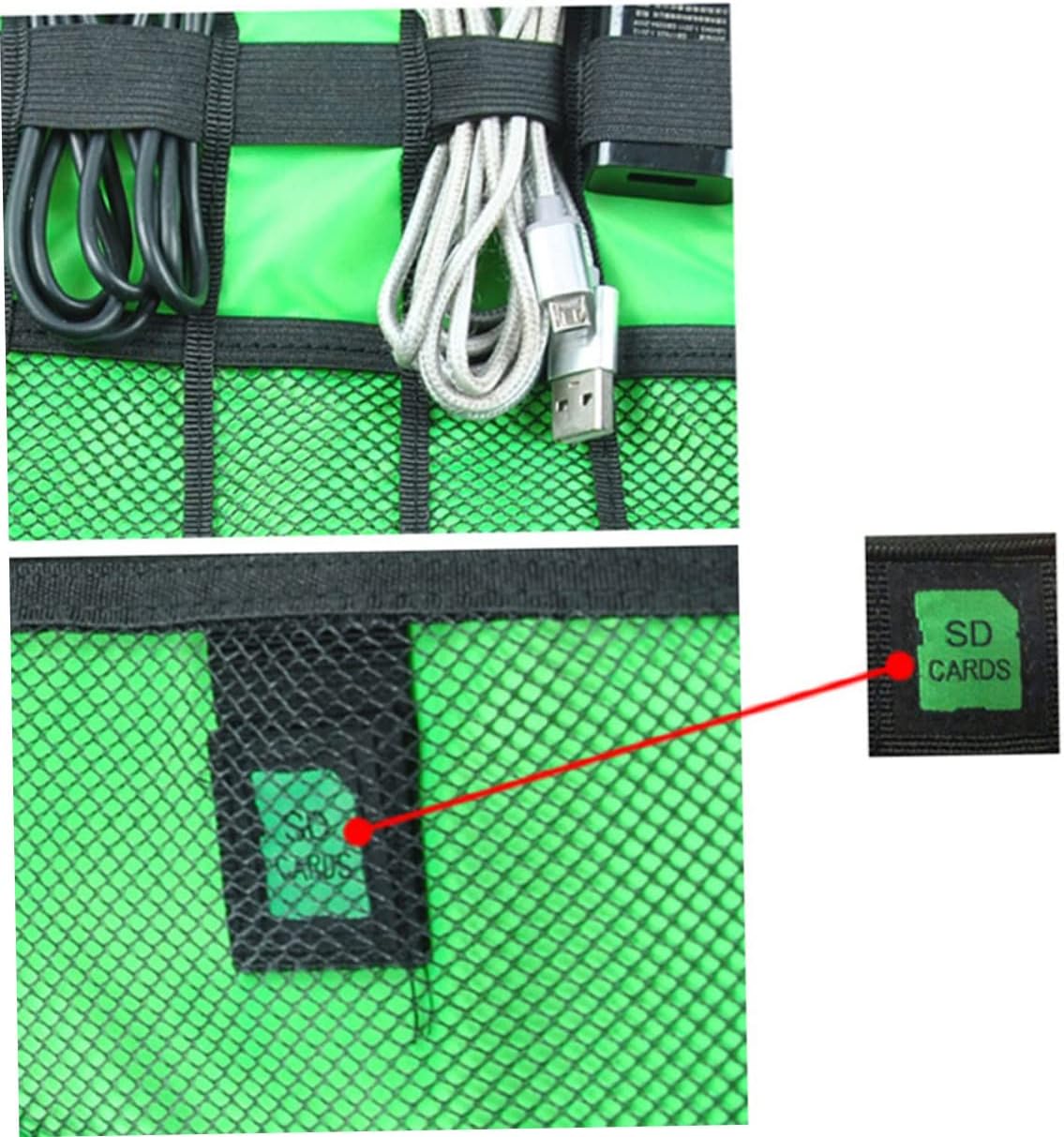 Gatuida 2 Electronic Travel Bag Organizer for Electronics Charging Cables Travel Cable Bag Case for Electronics Travel Manager Electronic Travel