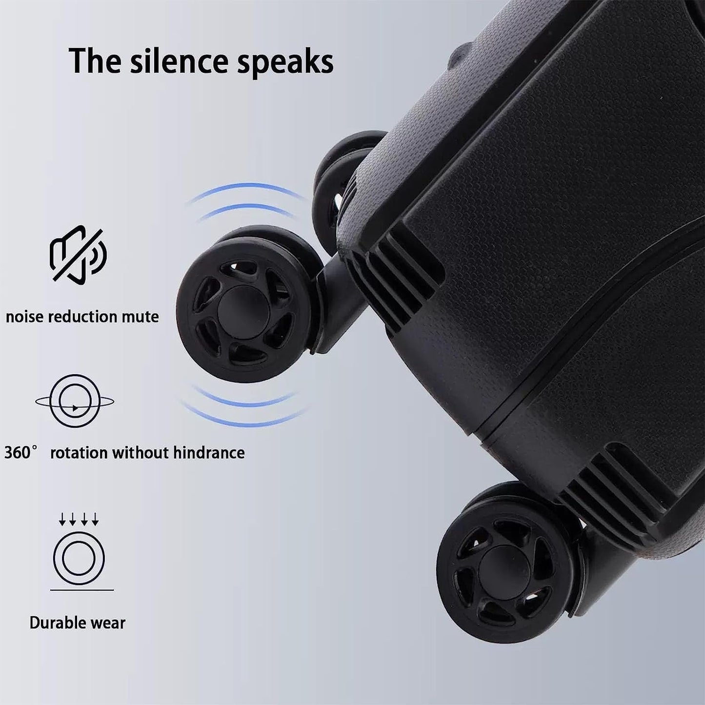 Portable Suitcase Suitcases with Wheels Large Capacity Storage Luggage Security TSA Combination Lock Carry On Luggage Lightweight Suitcase Smooth to use