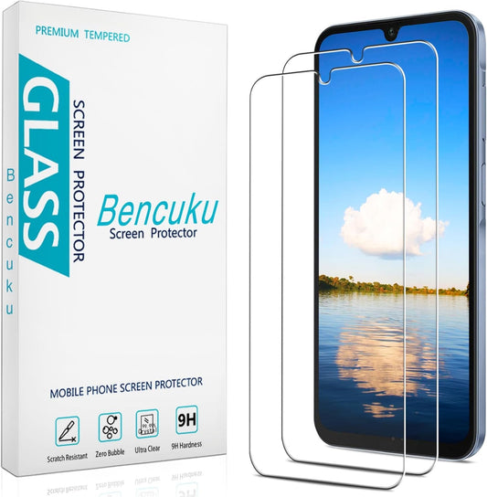 Bencuku (2 Pack) Designed for Samsung Galaxy A15 5G / 4G 6.5-Inch Tempered Glass Screen Protector, HD Clear, Anti Scratch, Bubble Free