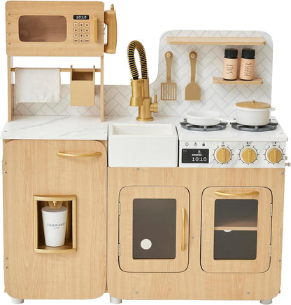 Teamson Kids Little Chef Cyprus Play Kitchen with 14-pc. Accessory Set