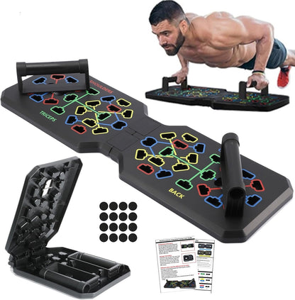 Push Up Board,Multifunctional Portable & Foldable Home Gym Equipment, Perfect Push-Up Handles for Floor Workouts, Easy to Carry Fitness Accessories