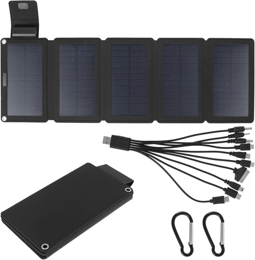 DJAPWPX 20W Folding Solar Panel Charger IP55 Waterproof Portable Solar Panel with Climbing Buckles USB TYPC Solar Power Charger Outdoor Solar Panel Phone Chargers for Outdoor Camping Hiking (B)