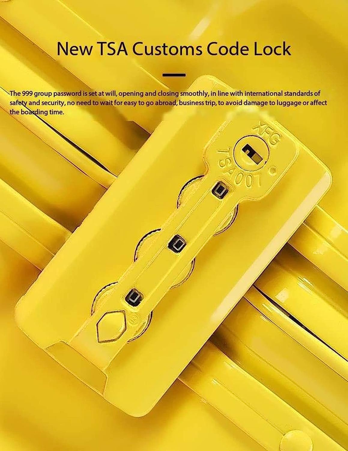 Practical Luggage Large Capacity Suitcases with Wheels Fashion Graffiti Luggage Adjustable Trolley Carry On Luggage Security Combination Lock Easy to Move