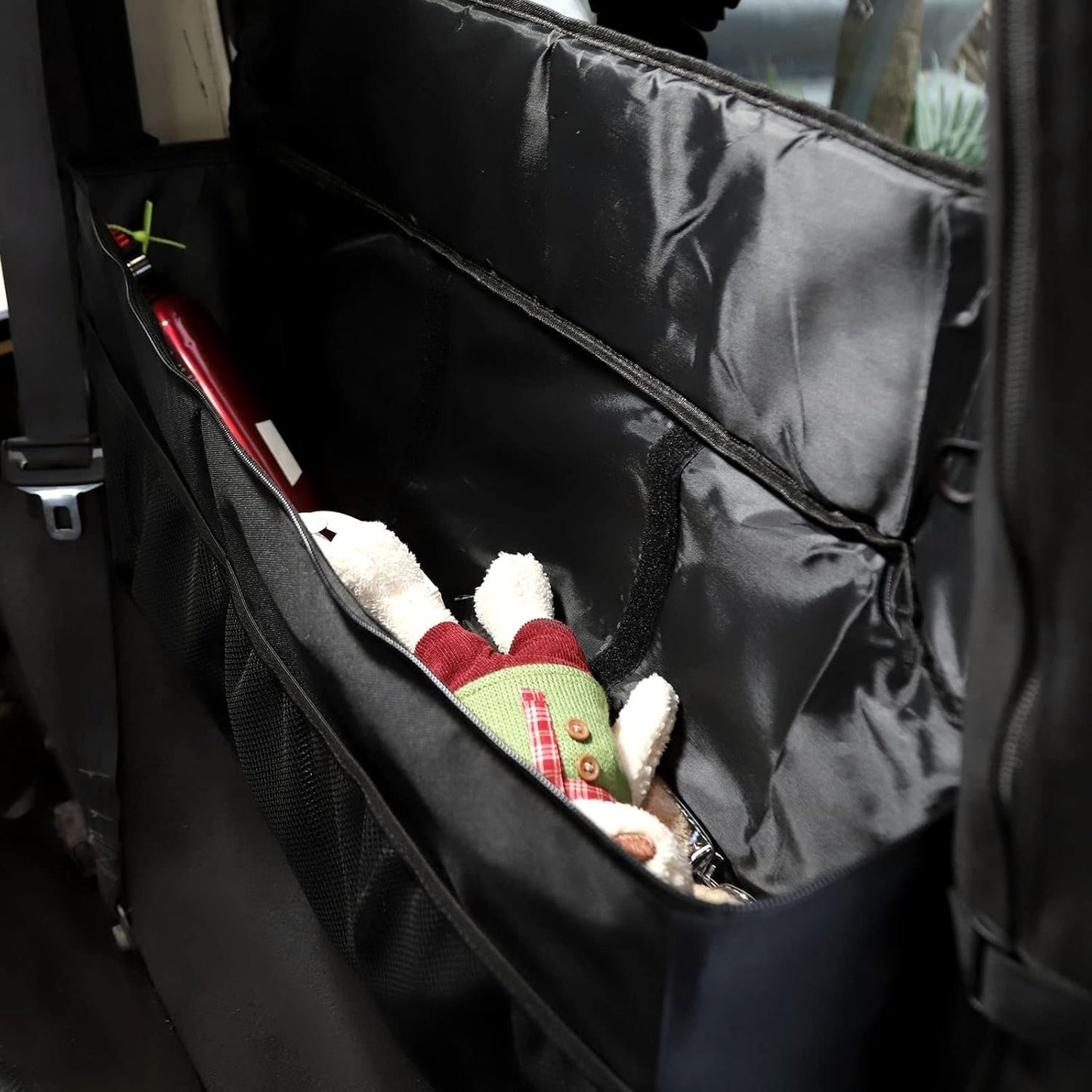 Jimen Compatible with Jeep Wrangler TJ 1997-2006, Trunk Storage Bag Cargo Organizer, Passenger Side