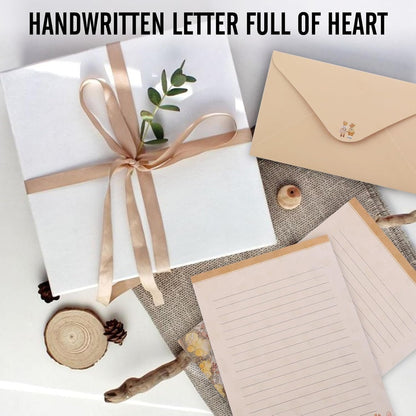 130Pcs Stationery Paper Set, 60Sheets Letter Papers and 30Pcs Envelopes with 40Pcs Sealing Stickers, Double-Sided Writing/Printing Stationery Letter Set