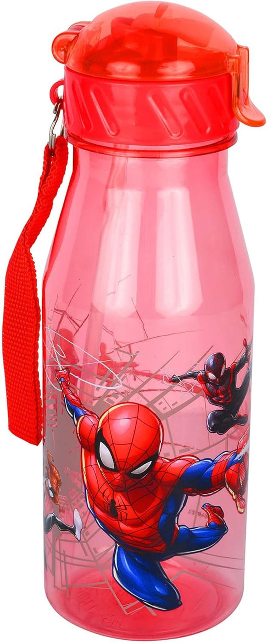 Danawares Spider-Man Kids Water Bottle with Dome Lid and Straw 550 ml