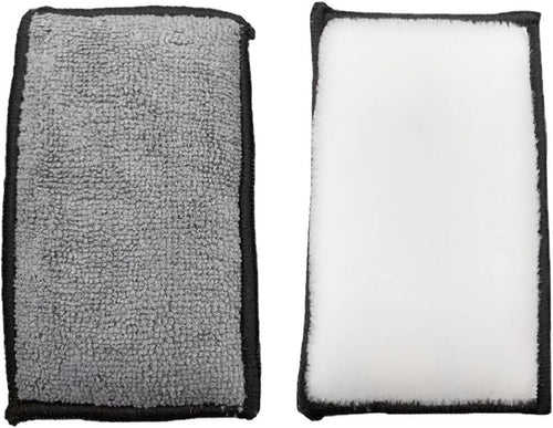 Wzenclave 2 PCS Car Interior Scrubbing Sponges Brush Cloth Cleaning Sponge Wipe car Interior Cleaning Sponge Polyester Silk Brush Household Cleaning Sponges for Leather Car Seat Couch Cleaning