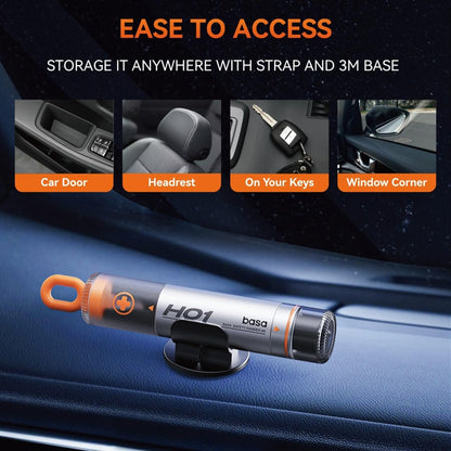 basa Window Breaker Seat Belt Cutter 2-in-1 Safety Hammer Emergency Car Kit, Lipstick Design, Ideal Present for Safety-Conscious Drivers- Glass Breaker Tool for Husband, Wife, Parents, Friends